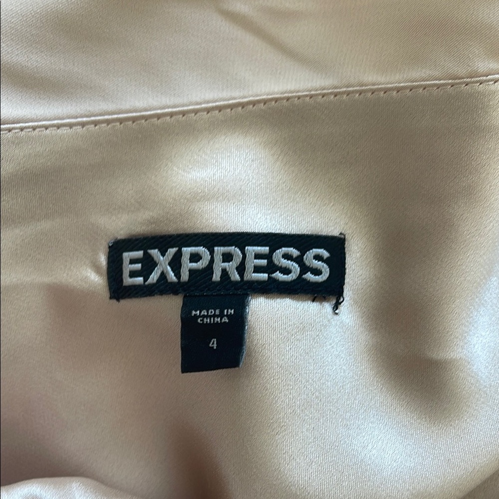 Express Pink Asymmetrical Ruffled Cocktail Dress - Picture 2 of 4